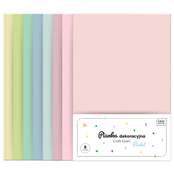 Pianka dekoracyjna 8szt. PASTEL